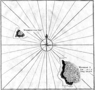 Cook, 1781. Map of Wanooaette